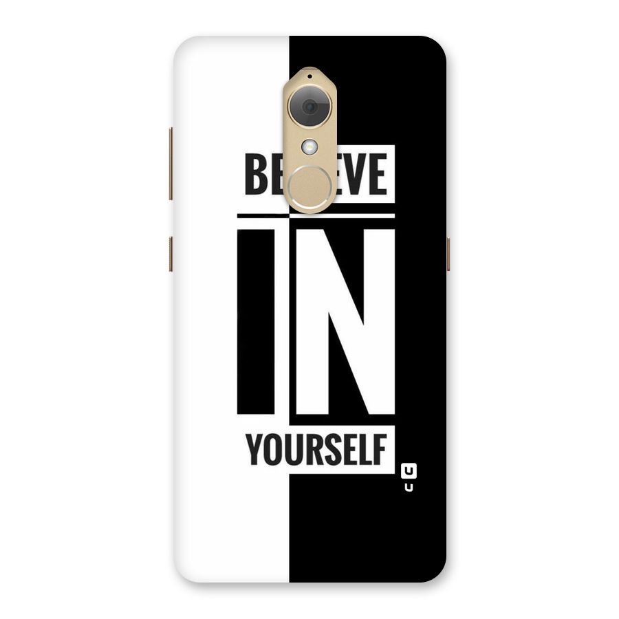 Believe Yourself Black Back Case for Lenovo K8