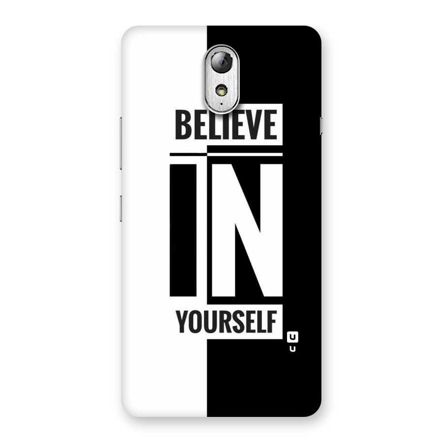 Believe Yourself Black Back Case for Lenovo Vibe P1M