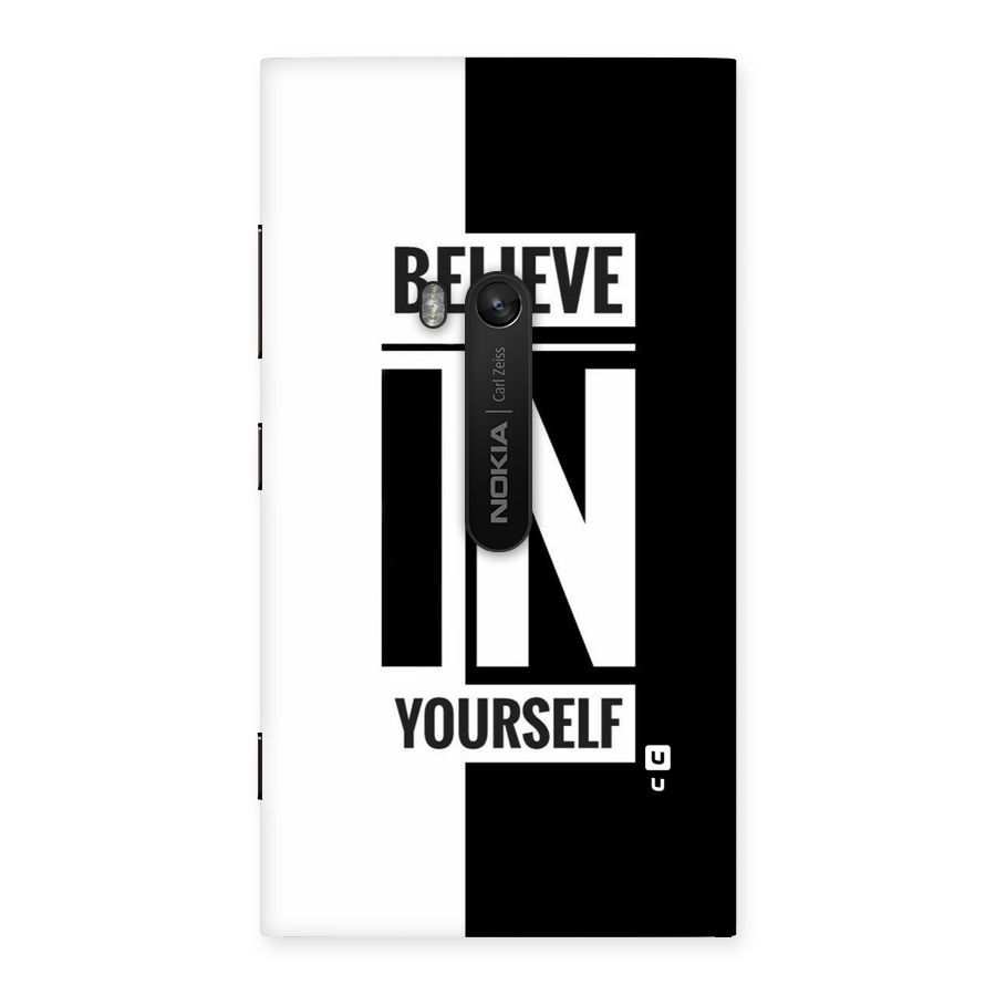 Believe Yourself Black Back Case for Lumia 920