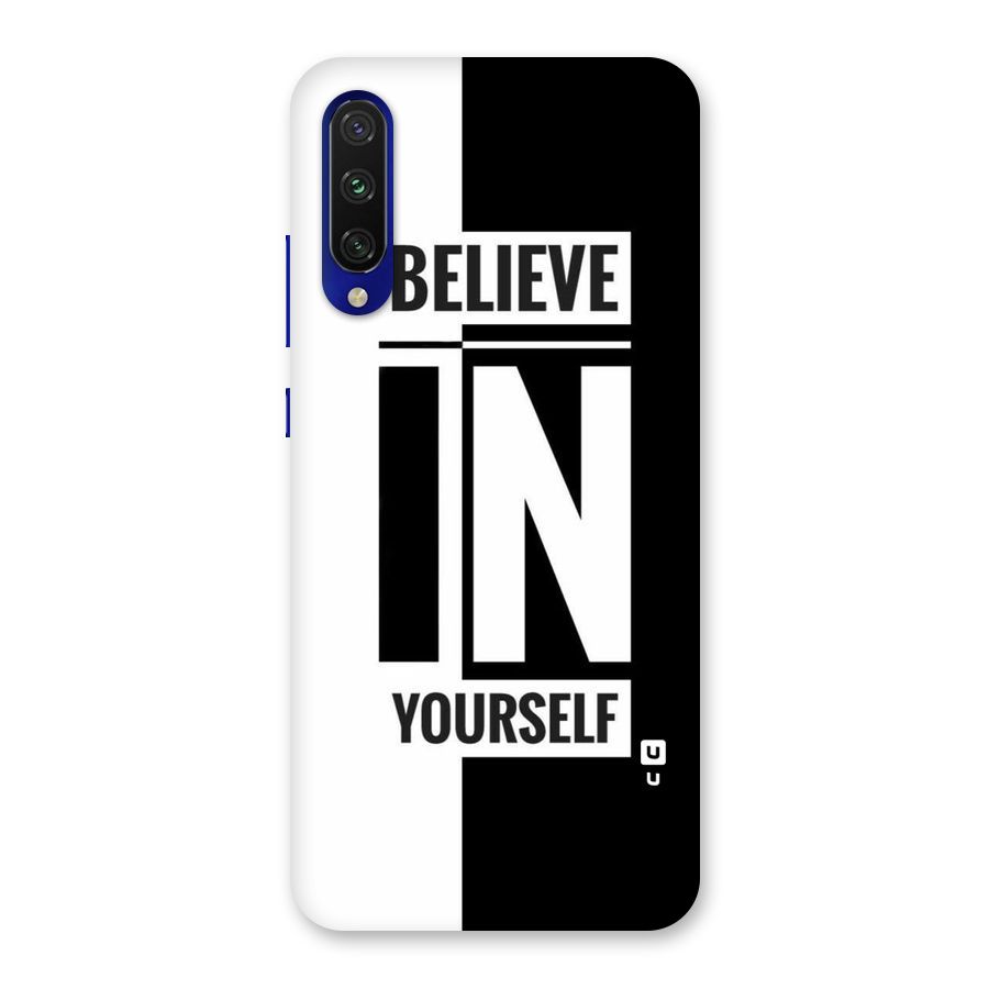 Believe Yourself Black Back Case for Mi A3