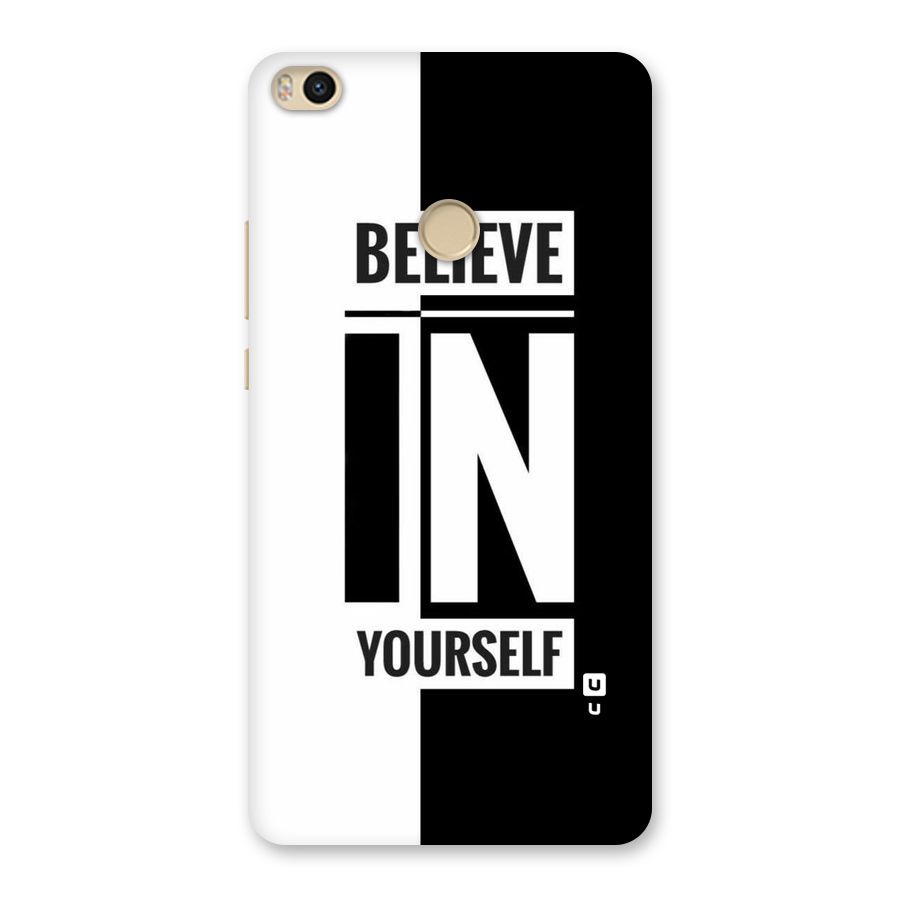 Believe Yourself Black Back Case for Mi Max 2