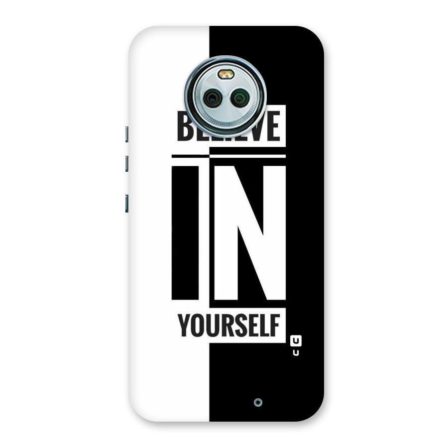 Believe Yourself Black Back Case for Moto X4