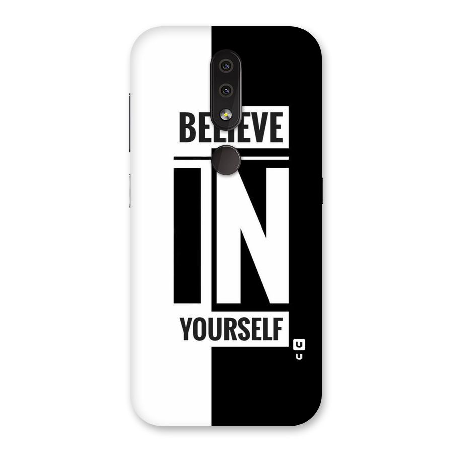 Believe Yourself Black Back Case for Nokia 4.2