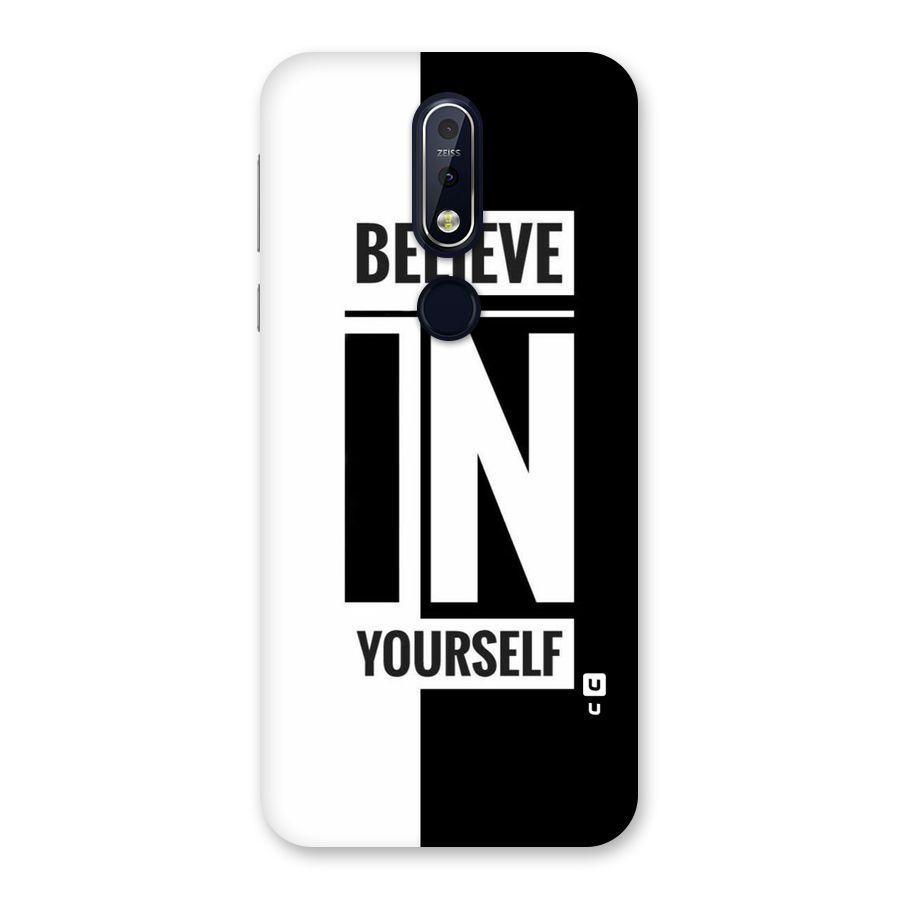 Believe Yourself Black Back Case for Nokia 7.1