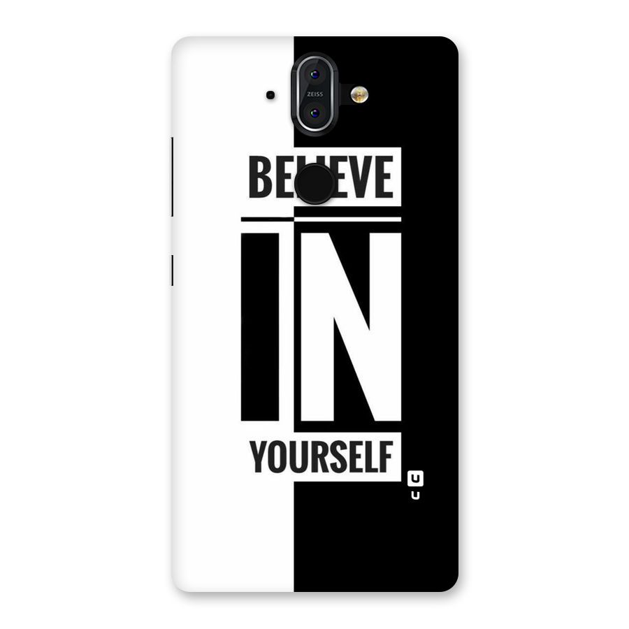 Believe Yourself Black Back Case for Nokia 8 Sirocco