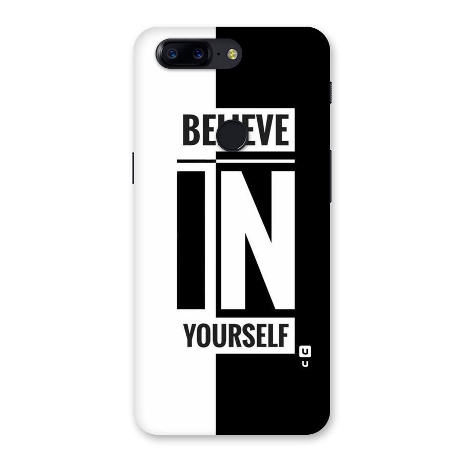 Believe Yourself Black Back Case for OnePlus 5T