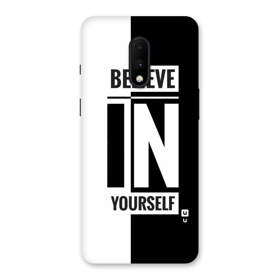 Believe Yourself Black Back Case for OnePlus 7