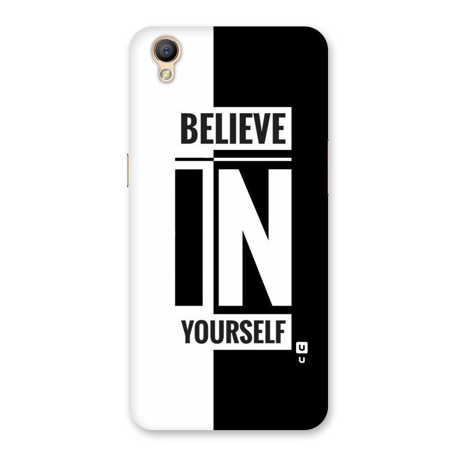 Believe Yourself Black Back Case for Oppo A37