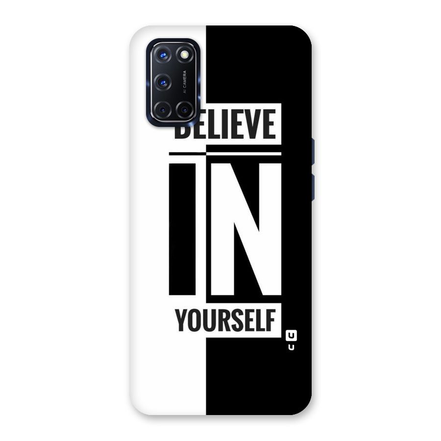 Believe Yourself Black Back Case for Oppo A52