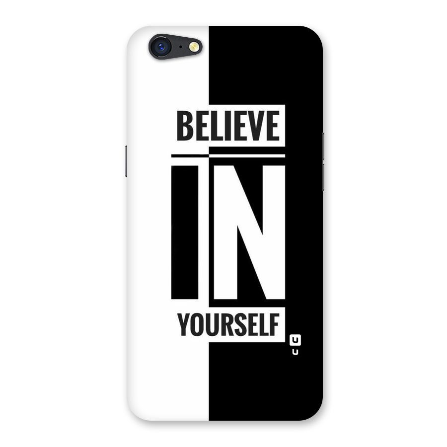 Believe Yourself Black Back Case for Oppo A71