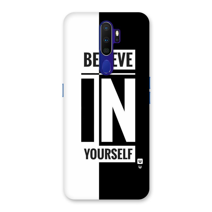 Believe Yourself Black Back Case for Oppo A9 (2020)