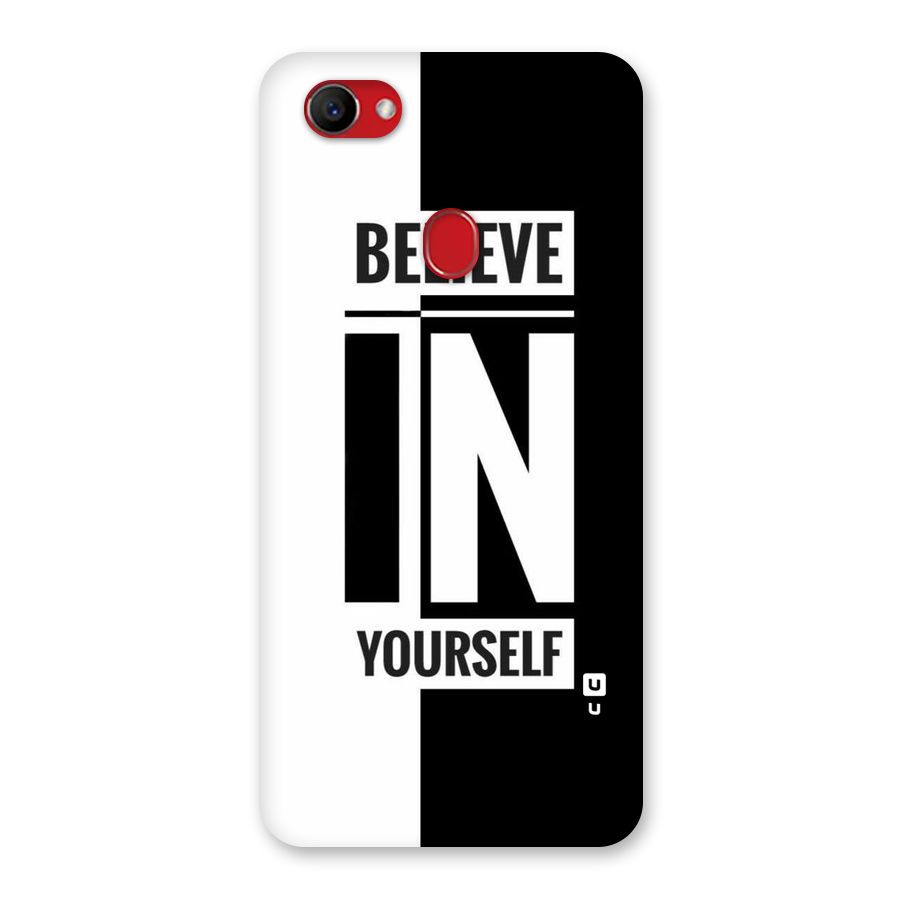 Believe Yourself Black Back Case for Oppo F7