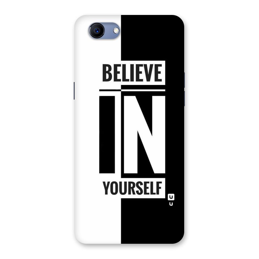 Believe Yourself Black Back Case for Oppo Realme 1