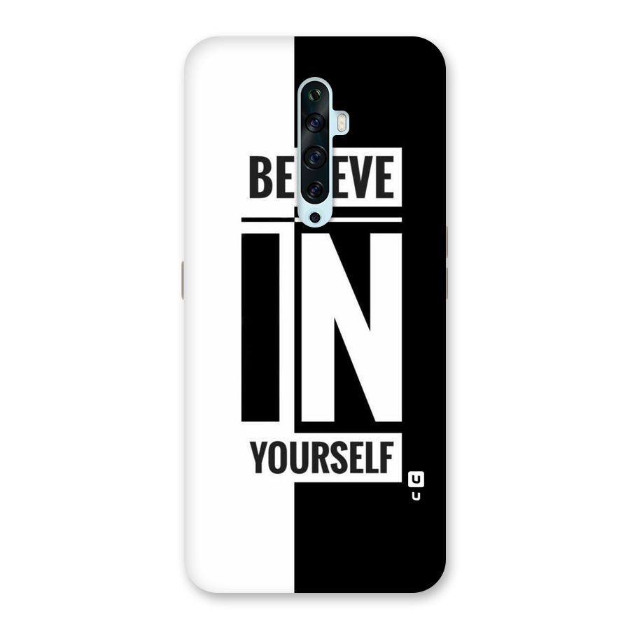 Believe Yourself Black Back Case for Oppo Reno2 Z