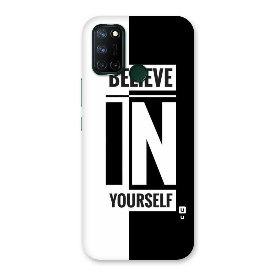 Believe Yourself Black Back Case for Realme 7i