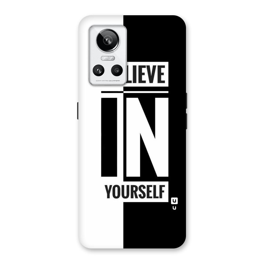 Believe Yourself Black Back Case for Realme GT Neo 3