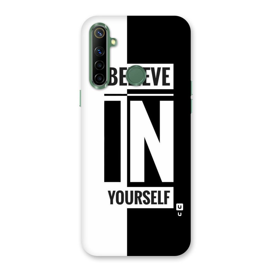 Believe Yourself Black Back Case for Realme Narzo 10