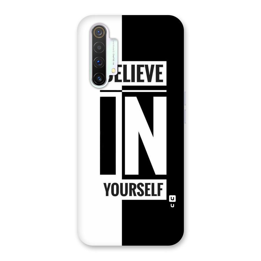 Believe Yourself Black Back Case for Realme X3 SuperZoom