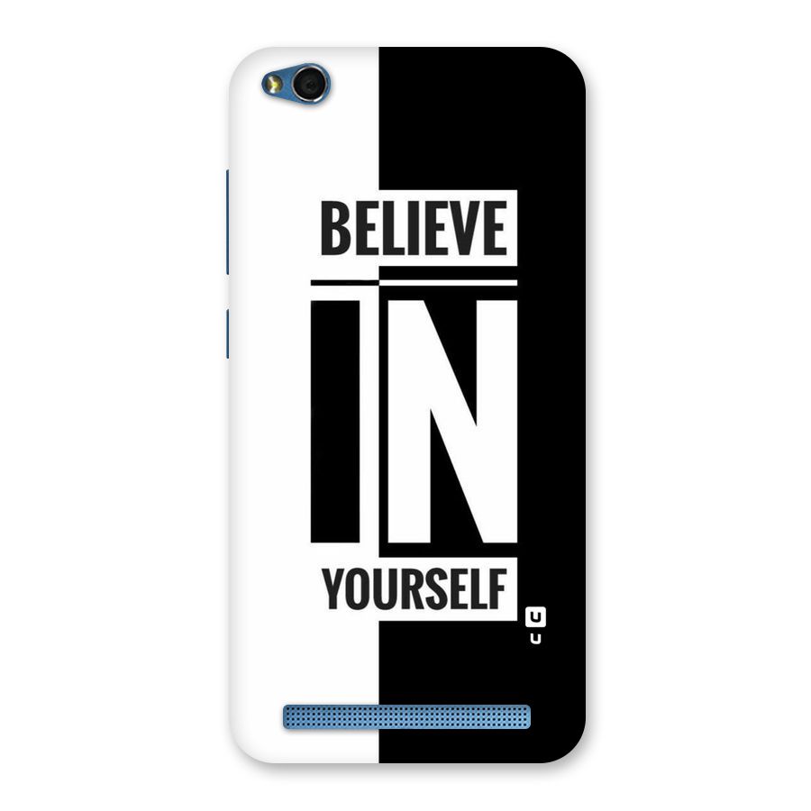 Believe Yourself Black Back Case for Redmi 5A