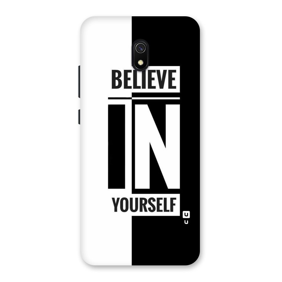 Believe Yourself Black Back Case for Redmi 8A