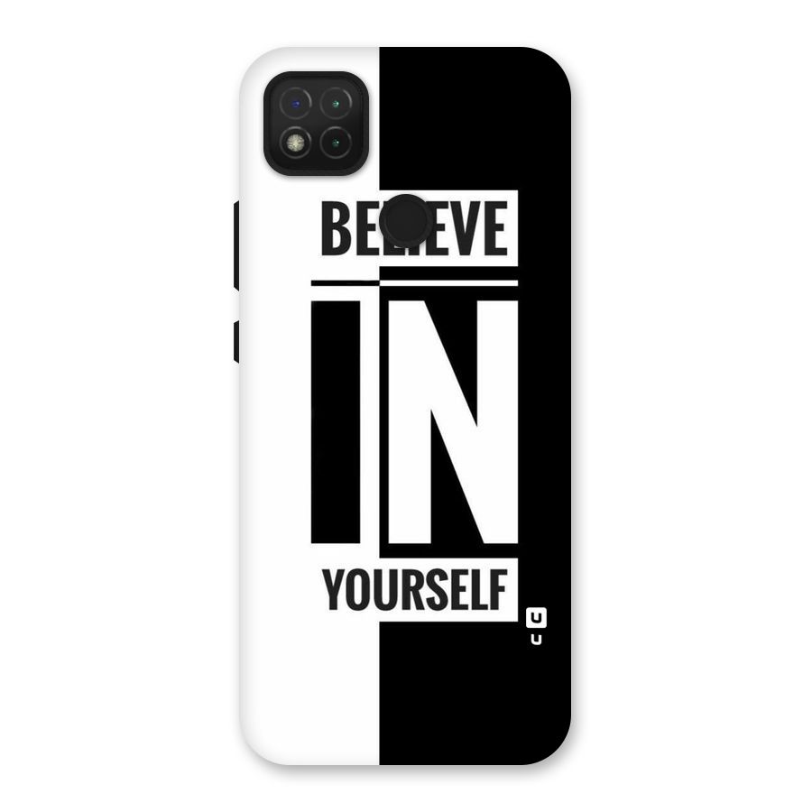 Believe Yourself Black Back Case for Redmi 9C