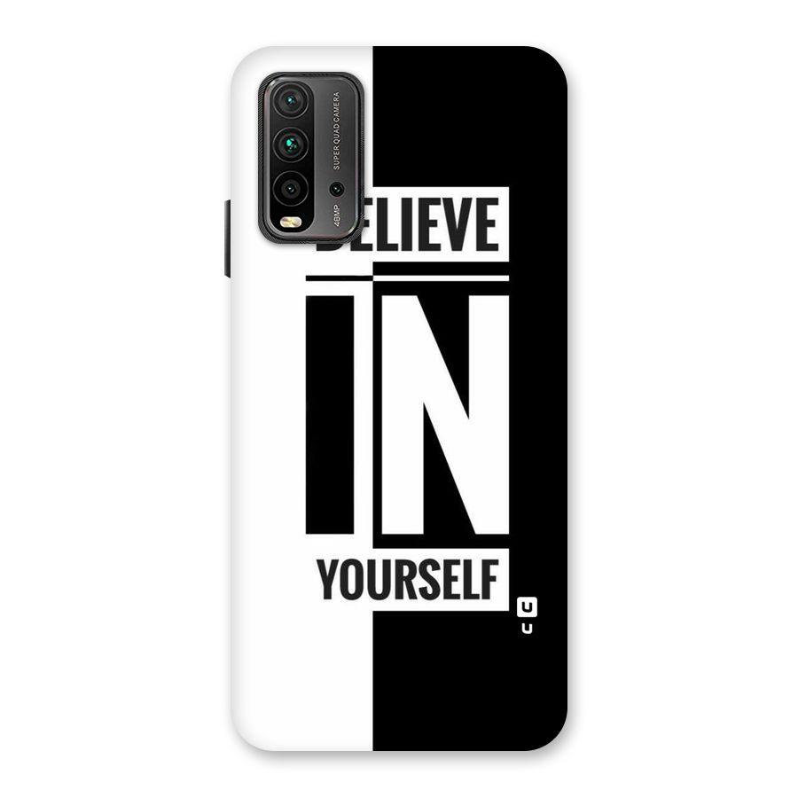 Believe Yourself Black Back Case for Redmi 9 Power