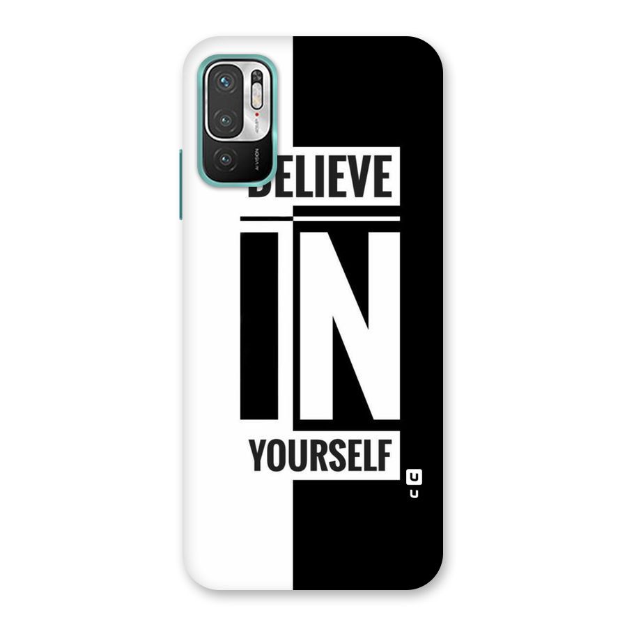 Believe Yourself Black Back Case for Redmi Note 10T 5G