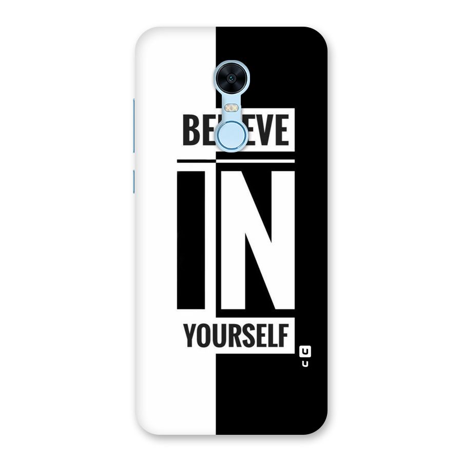Believe Yourself Black Back Case for Redmi Note 5