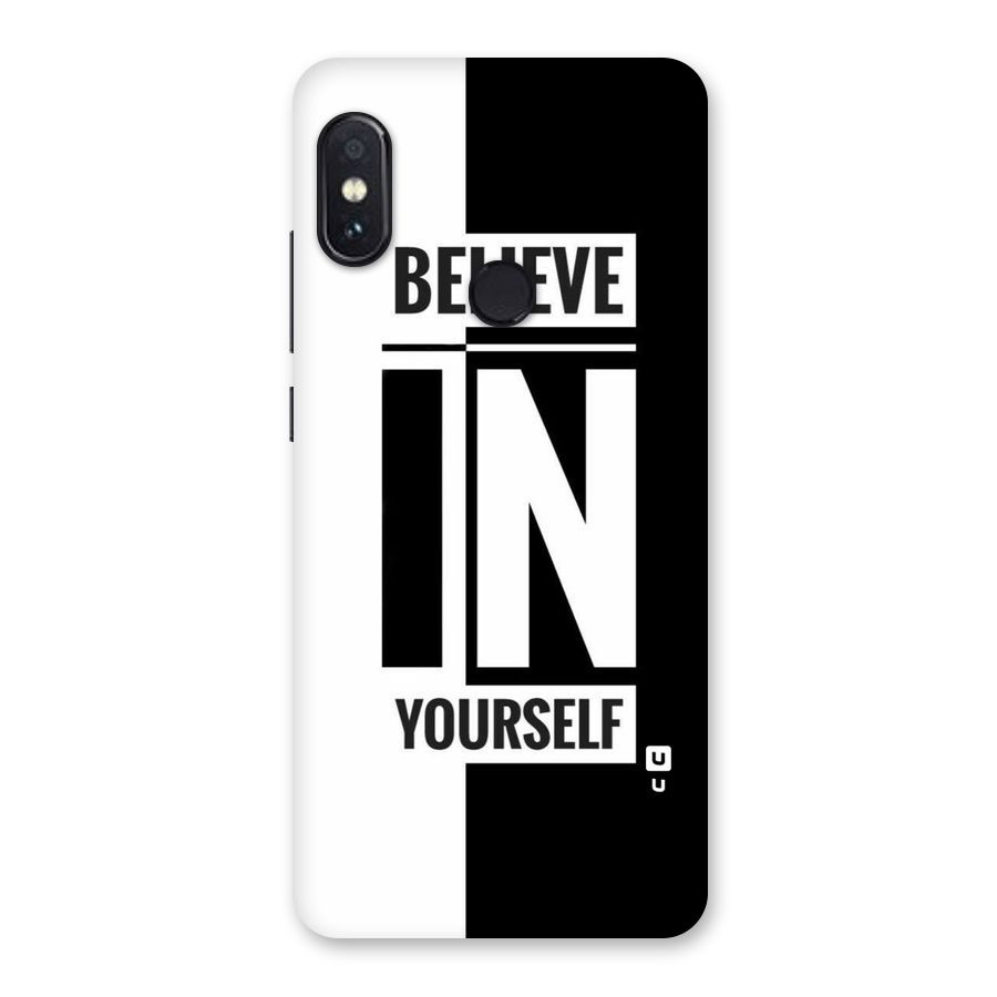 Believe Yourself Black Back Case for Redmi Note 5 Pro