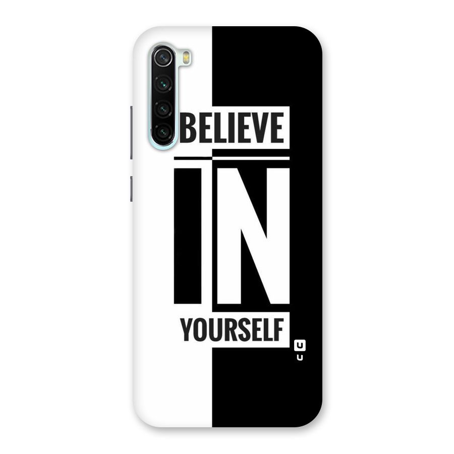 Believe Yourself Black Back Case for Redmi Note 8