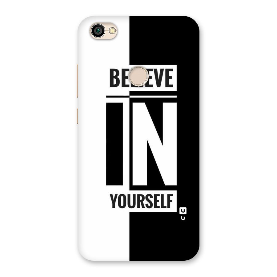 Believe Yourself Black Back Case for Redmi Y1 2017