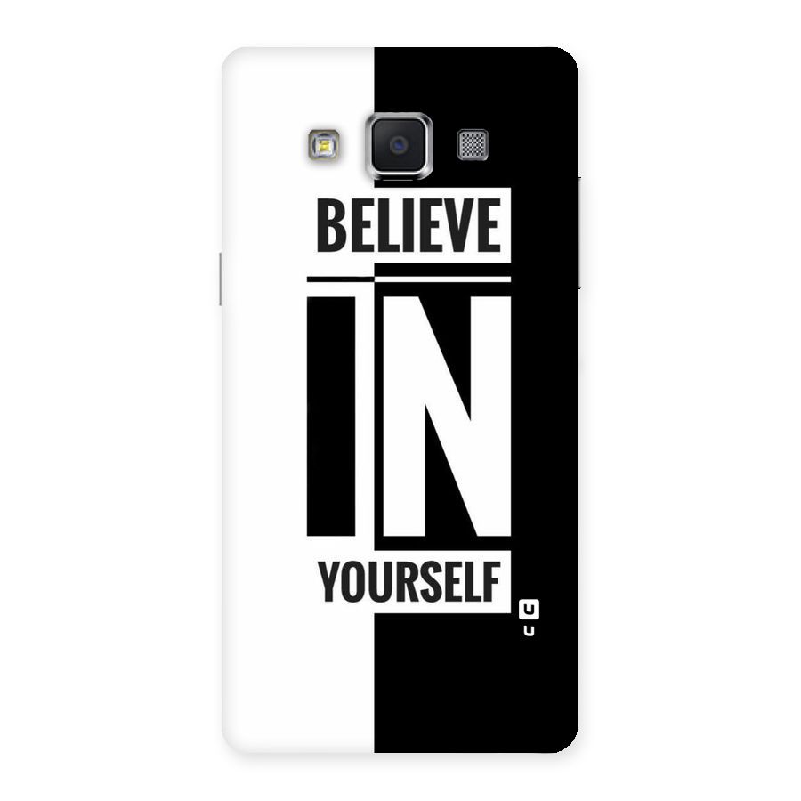 Believe Yourself Black Back Case for Samsung Galaxy A5