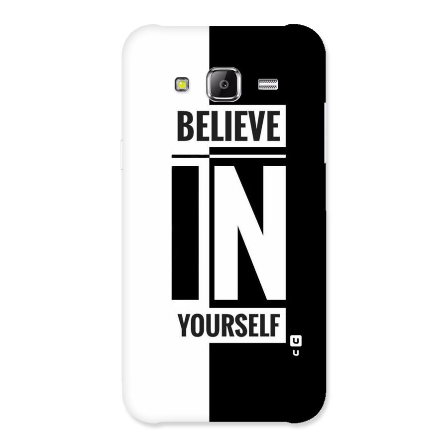 Believe Yourself Black Back Case for Samsung Galaxy J2 Prime