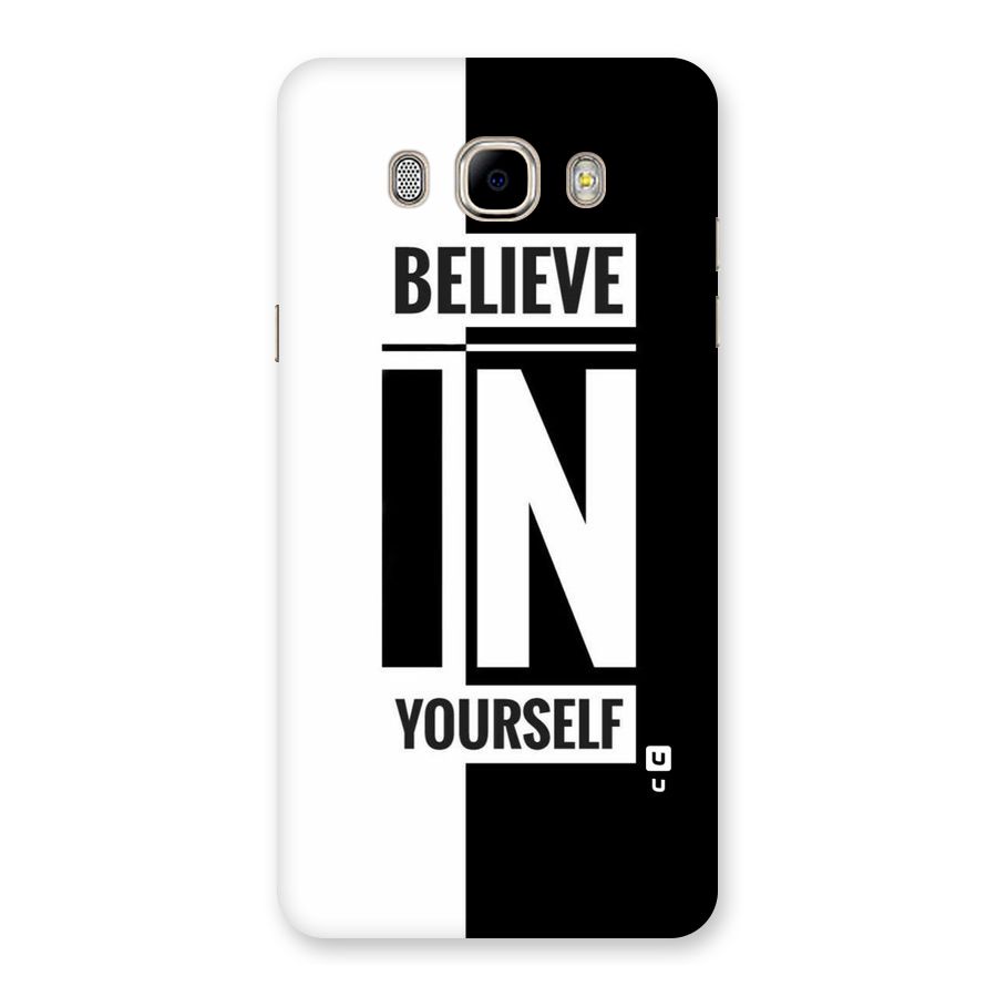 Believe Yourself Black Back Case for Samsung Galaxy J7 2016