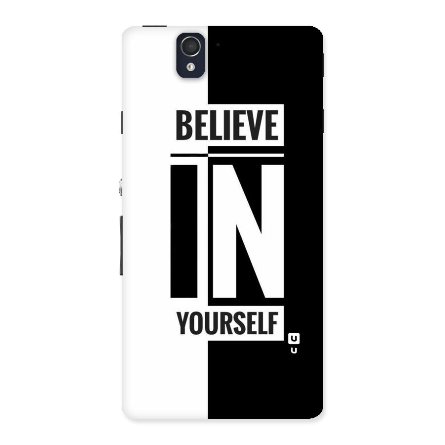 Believe Yourself Black Back Case for Sony Xperia Z