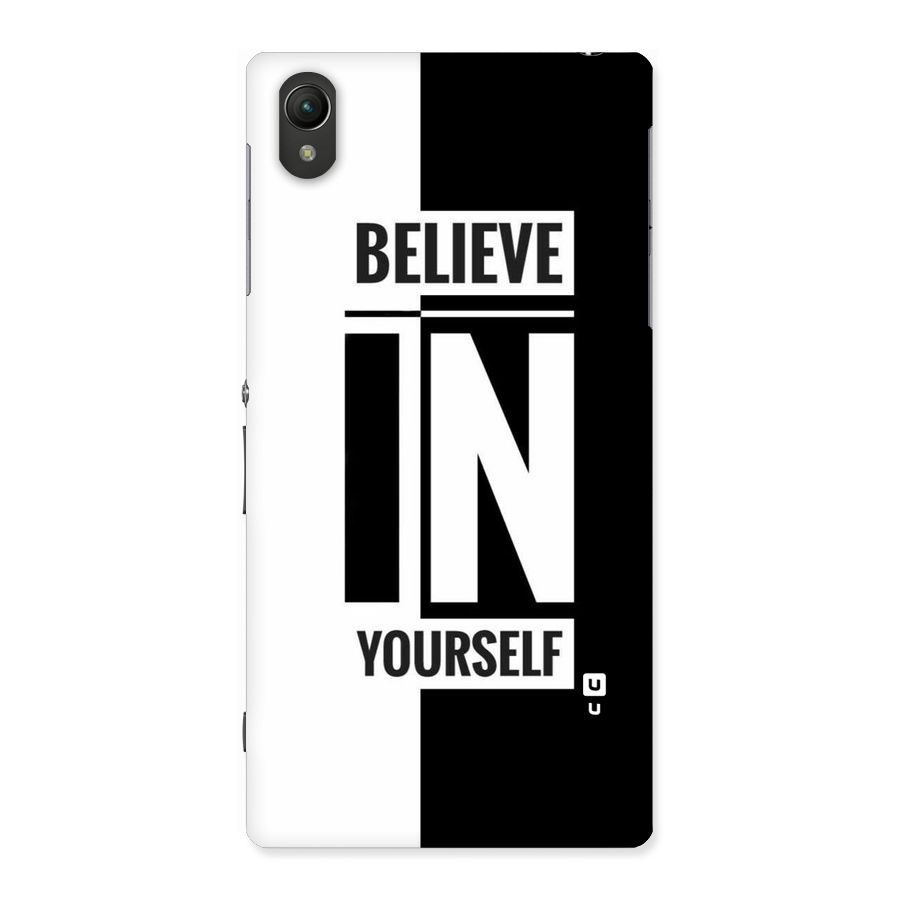Believe Yourself Black Back Case for Sony Xperia Z1