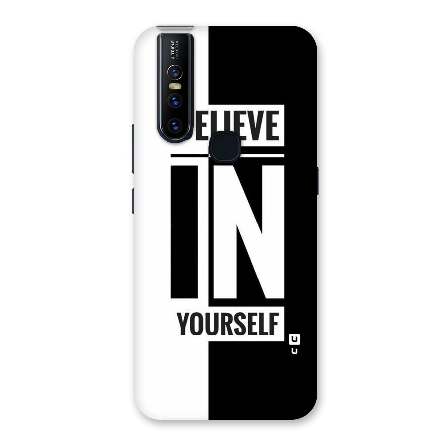 Believe Yourself Black Back Case for Vivo V15