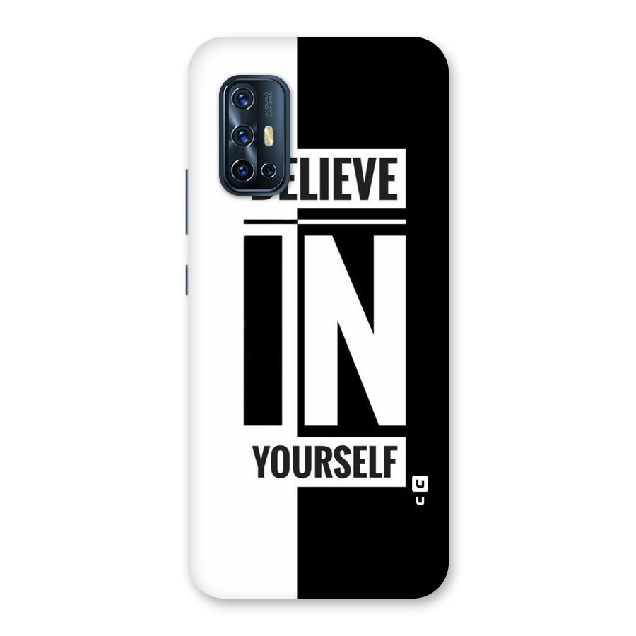 Believe Yourself Black Back Case for Vivo V17