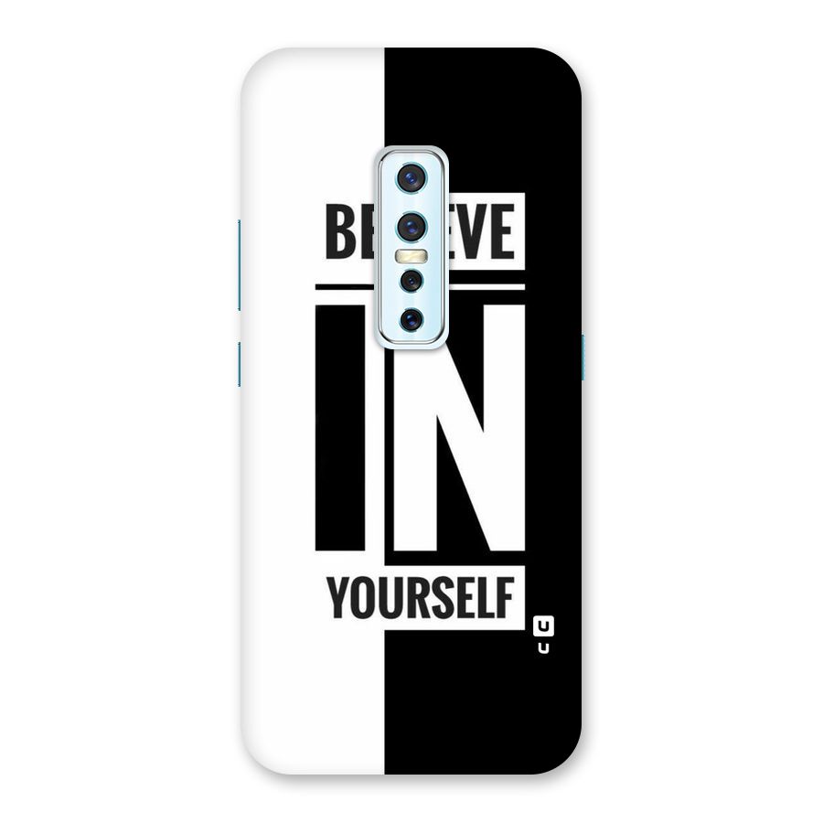 Believe Yourself Black Back Case for Vivo V17 Pro
