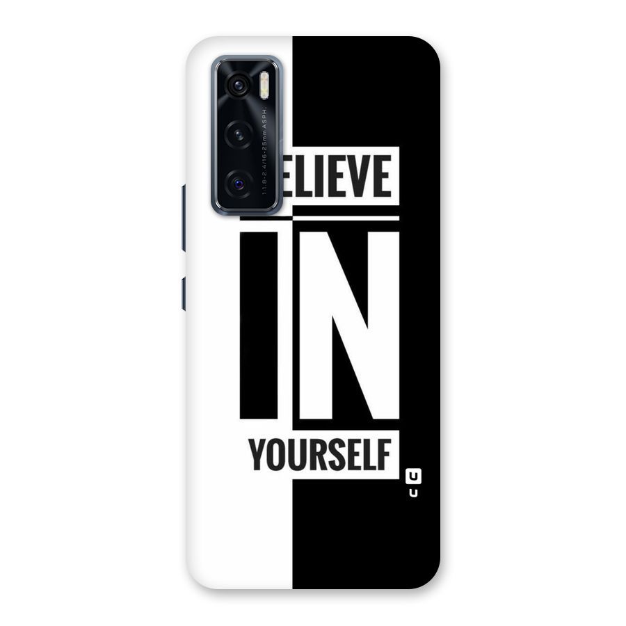 Believe Yourself Black Back Case for Vivo V20 SE