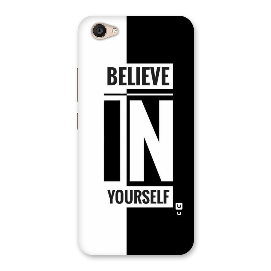 Believe Yourself Black Back Case for Vivo V5 Plus