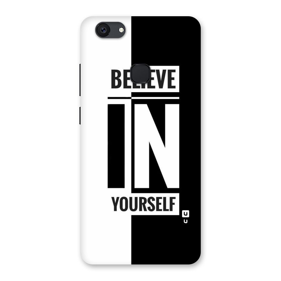 Believe Yourself Black Back Case for Vivo V7 Plus