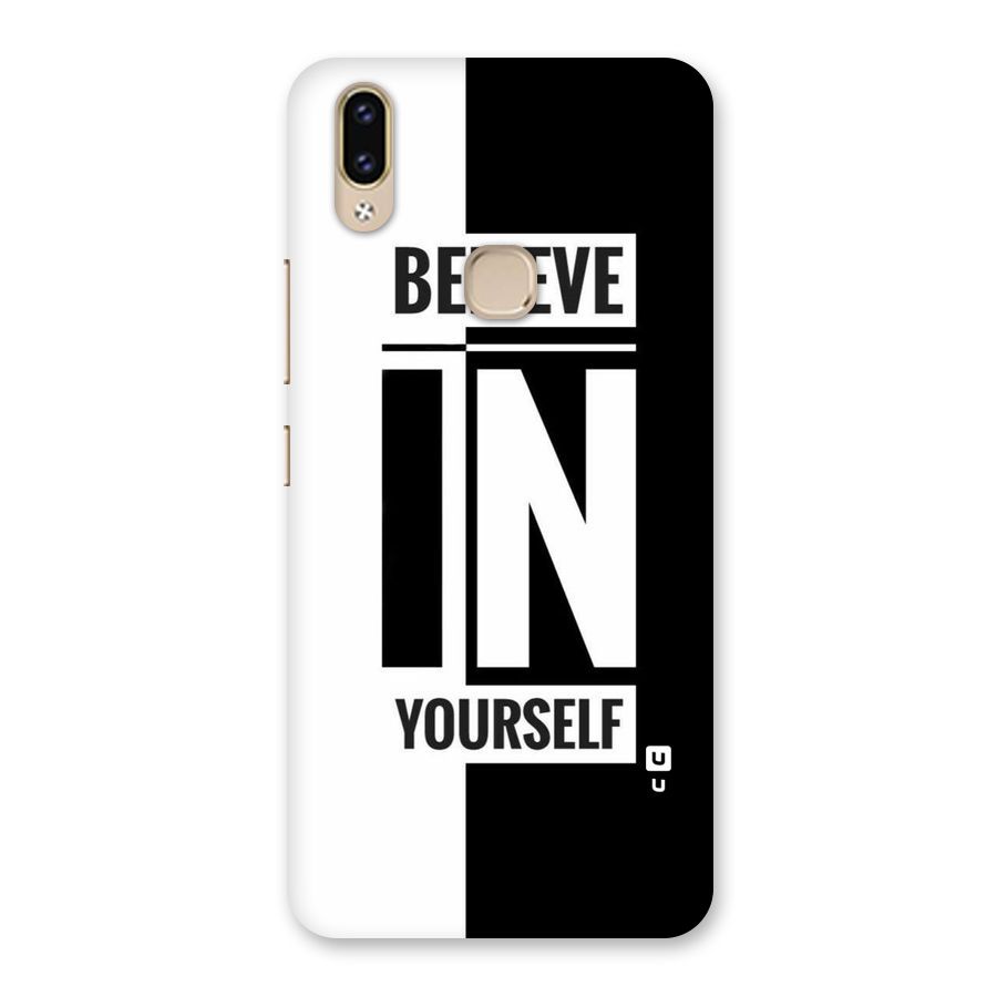 Believe Yourself Black Back Case for Vivo V9 Youth