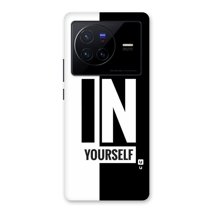 Believe Yourself Black Back Case for Vivo X80