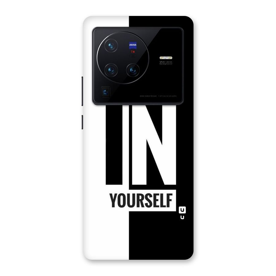 Believe Yourself Black Back Case for Vivo X80 Pro