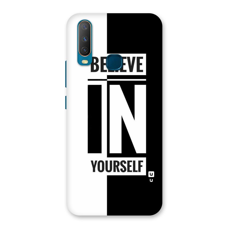 Believe Yourself Black Back Case for Vivo Y11