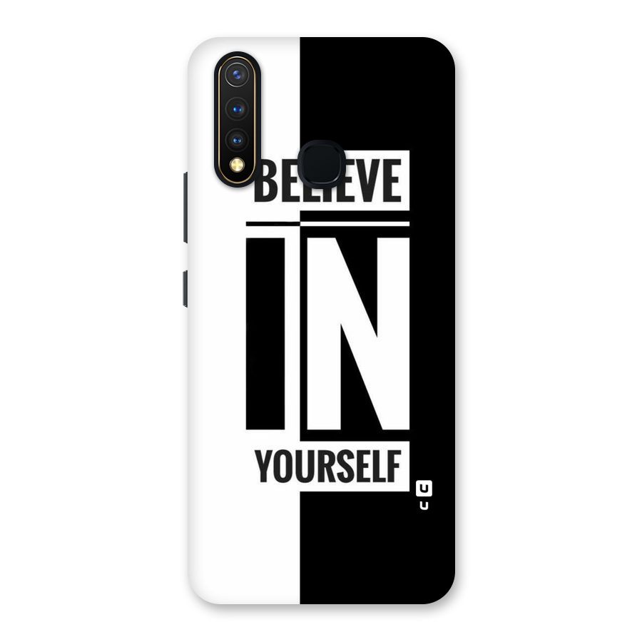 Believe Yourself Black Back Case for Vivo Y19