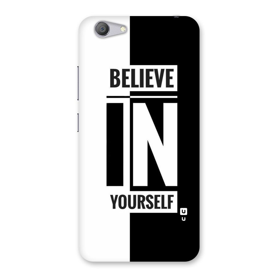 Believe Yourself Black Back Case for Vivo Y53