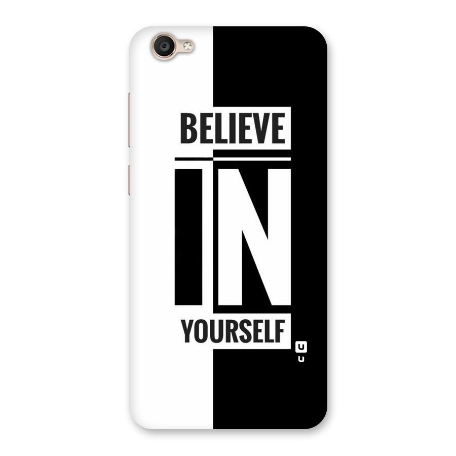 Believe Yourself Black Back Case for Vivo Y55