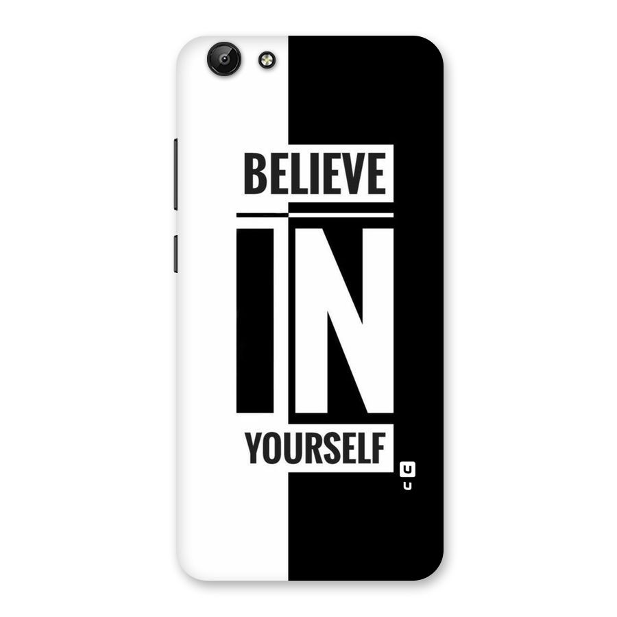 Believe Yourself Black Back Case for Vivo Y69